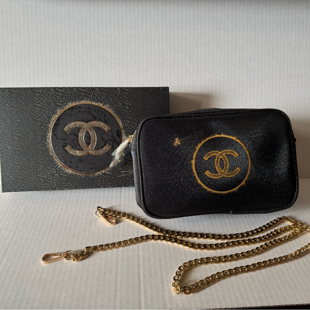 Chanel Black and Gold Bag